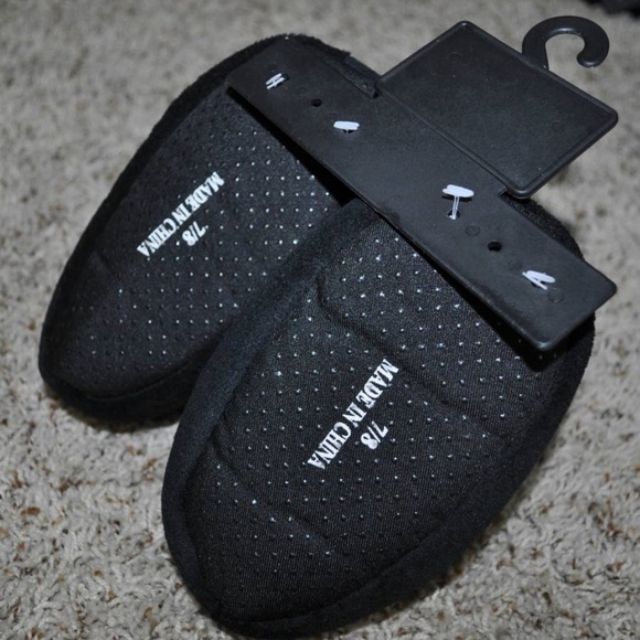 Toddler Boys Disney Star Wars Darth Vader Slippers 7/8 Black Sock Slip On - Picture 5 of 5